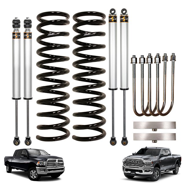 Suspensão Leveling kit 2.5" Dodge Ram 3500 de 2013 a 2024
