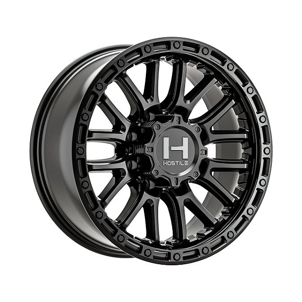 Jogo de Rodas Hostile Ridgecrest H135 20x9 8x165.1 +1mm Preto Fosco