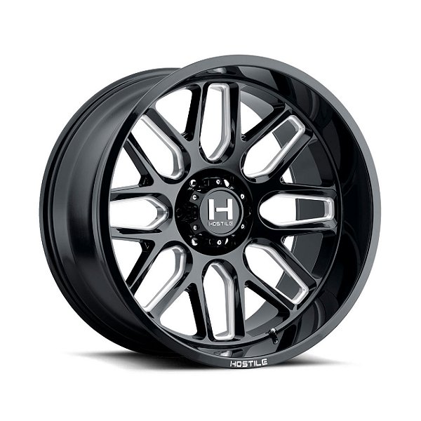 Jogo de Rodas Hostile Vulcan H120 20x10 6x139 -19mm Preto Fresado