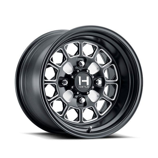 Jogo de Rodas Hostile Pismo H125 15x10 4x156 0mm Preto Fresado