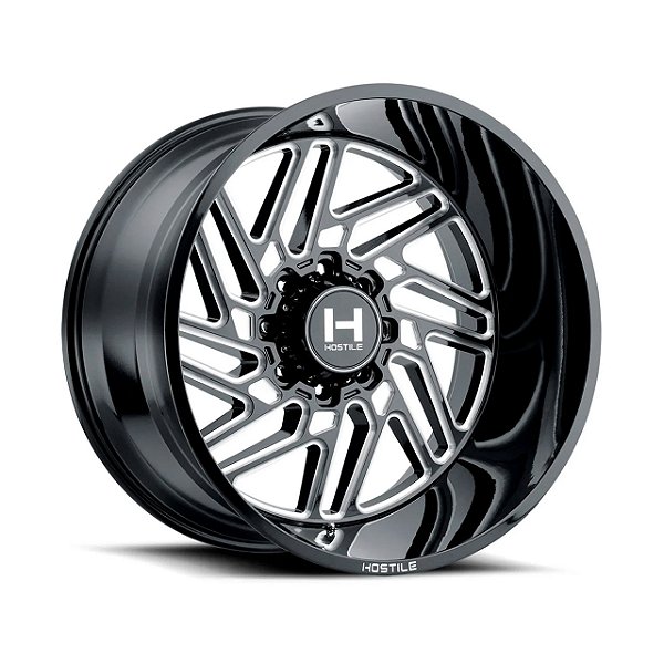 Jogo de Rodas Hostile Jigsaw H116 15x7 4x156 +13mm Preto