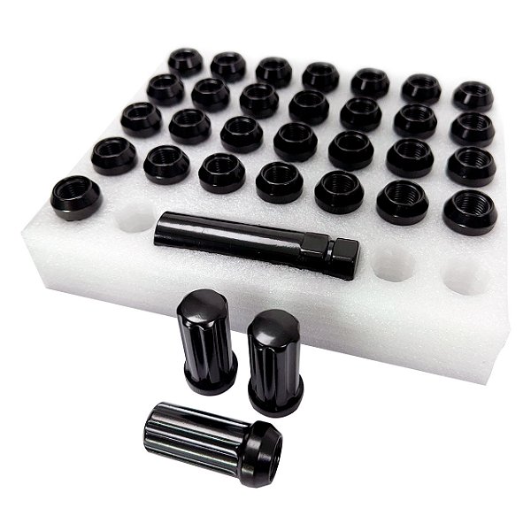 Jogo de Porcas M14 9/16 RAM Preto com 32 peças - Hostile Off-Road Wheels