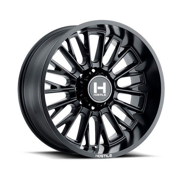 Jogo de Rodas Hostile Fury H114 22x10 8x165.1 -25mm Preto Fosco
