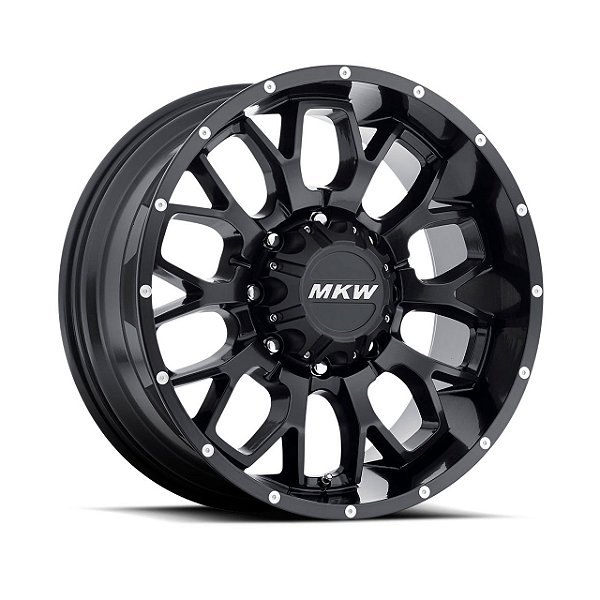 Jogo de Rodas MKW M95 18x9 8x165.1 +10mm Preto Fosco