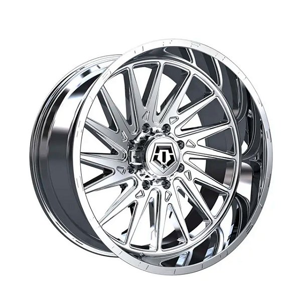 Jogo de Rodas TIS H547 22x12 8x165.1 -44mm Cromado Polido