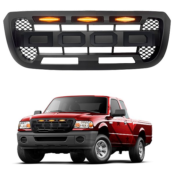 Grade frontal com led para Ranger 2005 a 2009
