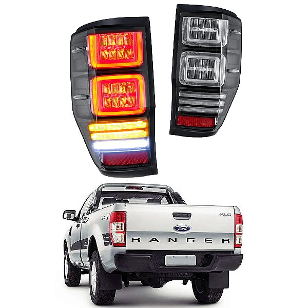 LANTERNA TRASEIRA RANGER OLED SEQUENCIAL 2012/2020