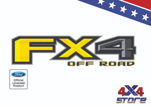 ADESIVO - FX 4 - OFF ROAD - 2015/2018 - AMARELO/CINZA - FY