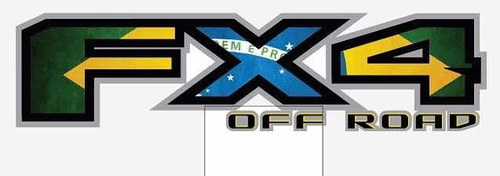 ADESIVO - FX 4 - OFF ROAD - 2012/2016 - BANDEIRA AMERICANA