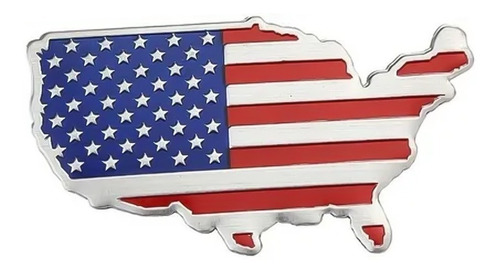 EMBLEMA - EUA - MAPA AMERICANO