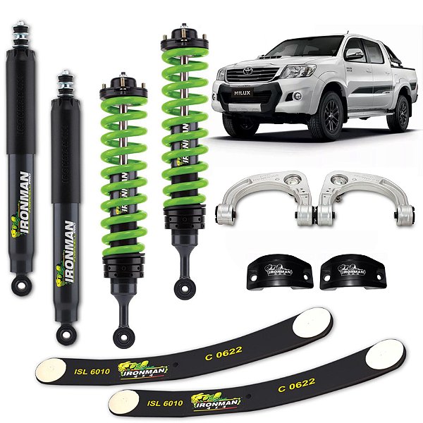 Kit Suspensão IronMan Foam Cell Hilux 2005 a 2015 +Pro Forge