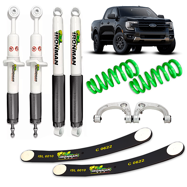 Kit Suspensão Ironman Nitrogas Para Ranger 2024 +Pro Forge