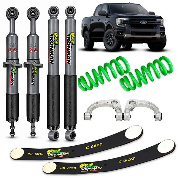 Kit Suspensão Ironman Nitrogas Para Ranger 2024 +Pro Forge