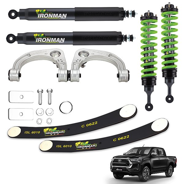 Kit Suspensão IronMan Foam Cell para Toyota Hilux 2016 a 2024 com bandeja