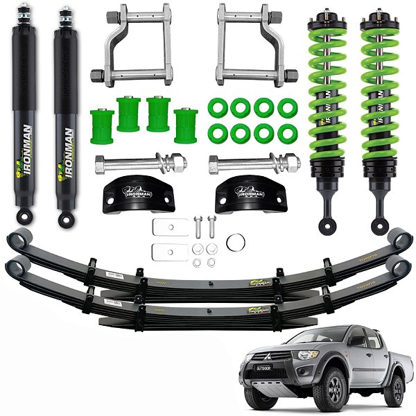 Kit Suspensão IronMan Foam Cell Full Mitsubishi L200 Triton 2009 a 2024
