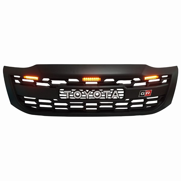 GRADE FRONTAL - HILUX - 12/15 - PRETA ESCRITA TOYOTA CINZA