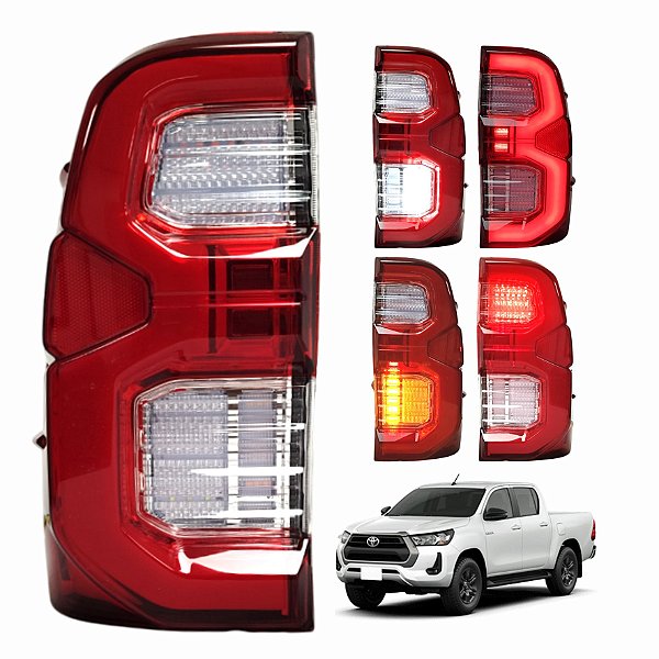 LANTERNA TRASEIRA HILUX 16/24 GR STYLE VERMELHA