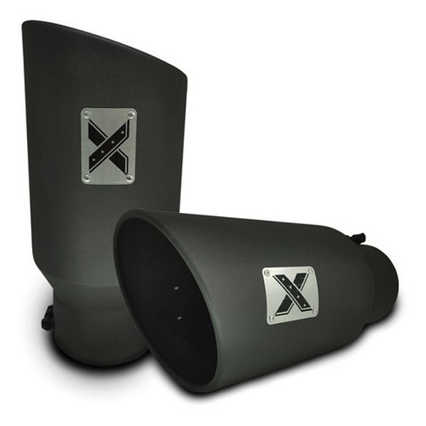 PONTEIRA - 4X4 STORE - 5" X 7" X 15" -  PRETA - PLACA LOGO X