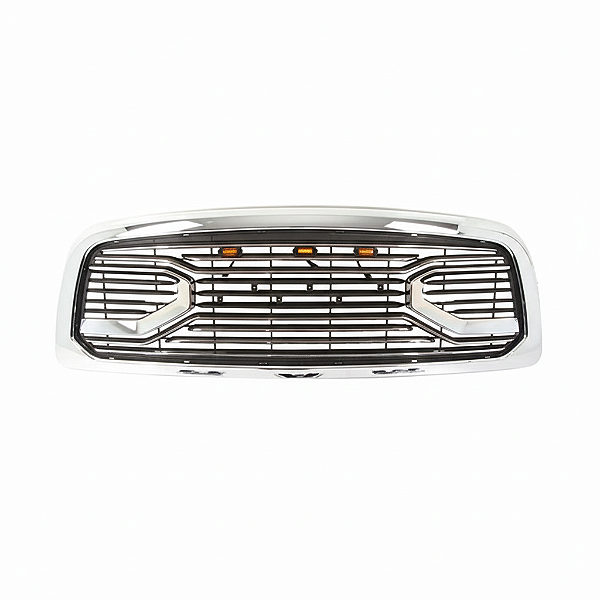GRADE FRONTAL - DODGE RAM - 06/09 - DETALHE LED - CROMADA