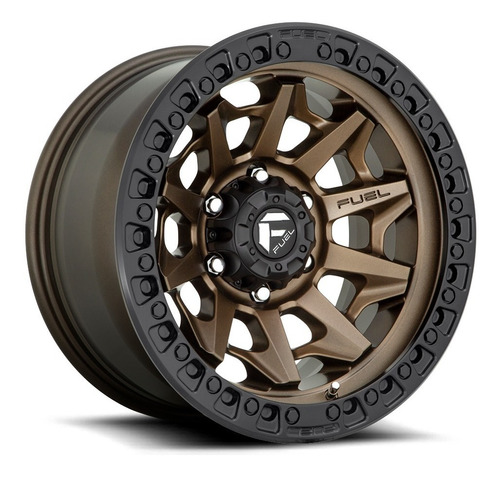 Roda Fuel Covert D696 20x09 8x165.1 +20mm Bronze Borda Preta