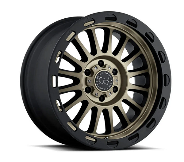 Roda Black  Rhino Taupo 20x9  6x139.7  +12mm Bronze Borda Preta