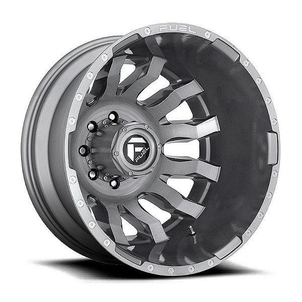 Roda Fuel Blitz D693  22x12  6x139.7 -44mm  Grafite Escovado