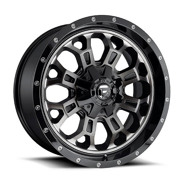 Roda Fuel Crush D561 20x9 6x135/6x139.7 +1mm Grafite c/ Borda Preta