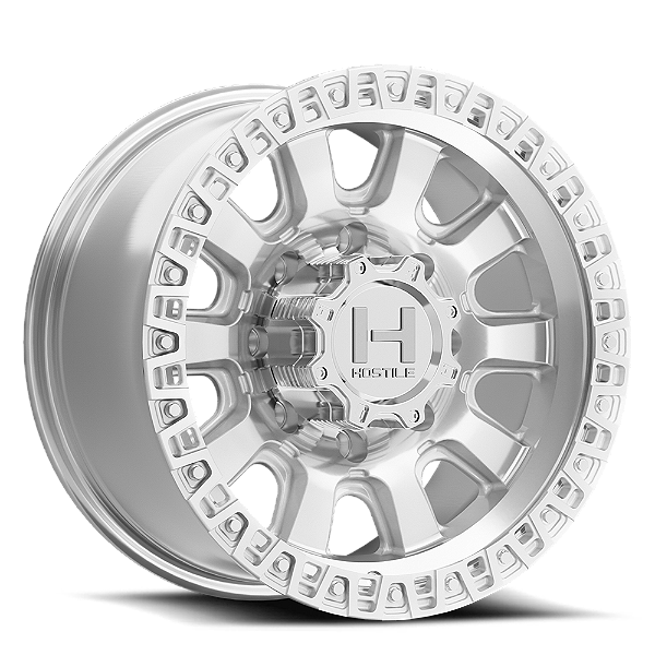 Roda Hostile Crawler H138 20x9 8x165.1 +1mm Prata Usinado