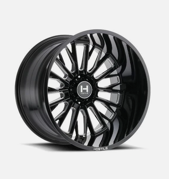 Roda Hostile Fury H114  20x9  6x139.7  +12mm  Preto Fresado