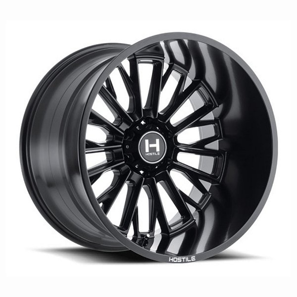 Roda Hostile Fury H114 20x9 6x139.7 0mm Preto Brilhante