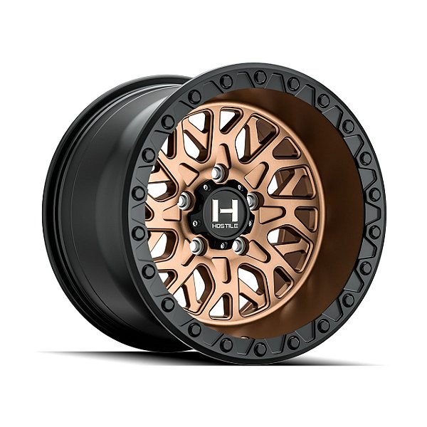 Roda Hostile Glamis H133 15x10 4x137  0mm  Bronze Fosco