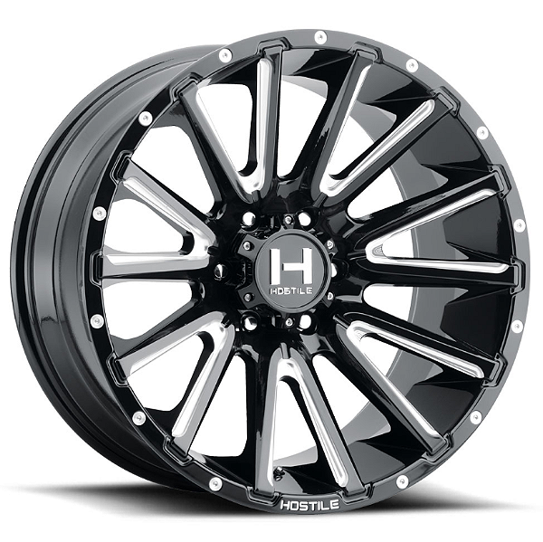 Roda Hostile Typhoon H123 22x10 6x139.7 -25mm Preto Fresado