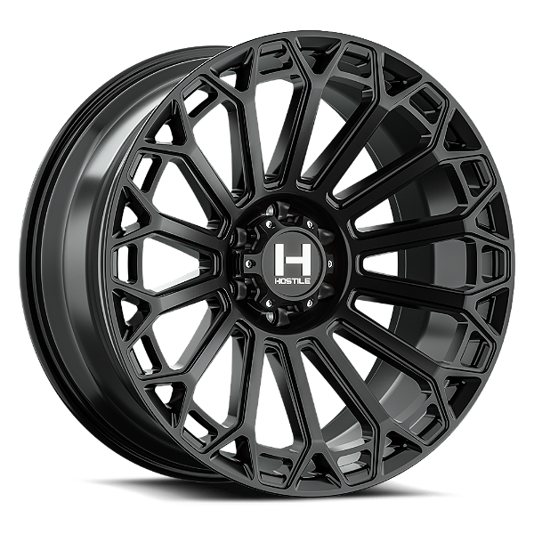 Roda Hostile Warrior H142 22x10 8x165.1 -25mm  Preto Brilhante