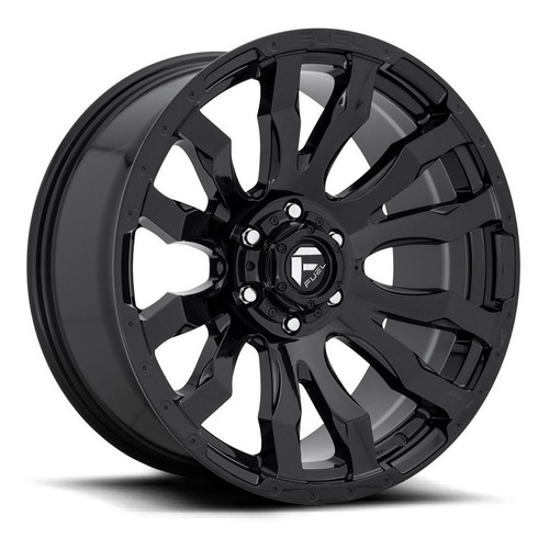 Roda Fuel Blitz D675  22x12  6x139.7  -44mm  Preto Brilhante