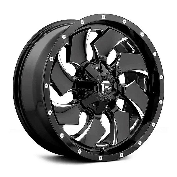 Roda Fuel Cleaver D574  20x9  6x135/6139.7  +1mm  Preto Brilhante Fresado