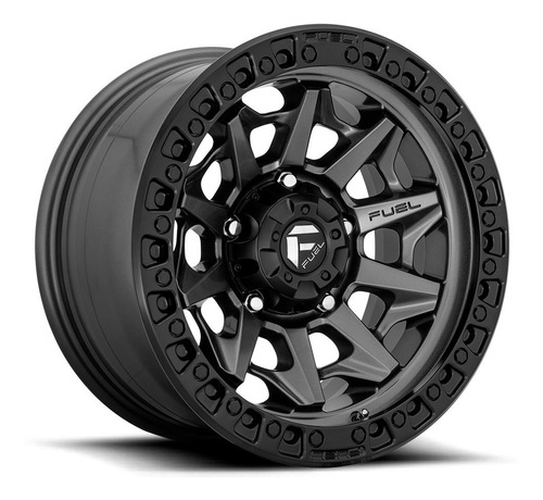 Roda Fuel Covert  D716  20x09  8x165.1   +1mm Grafite c/ Borda Preta