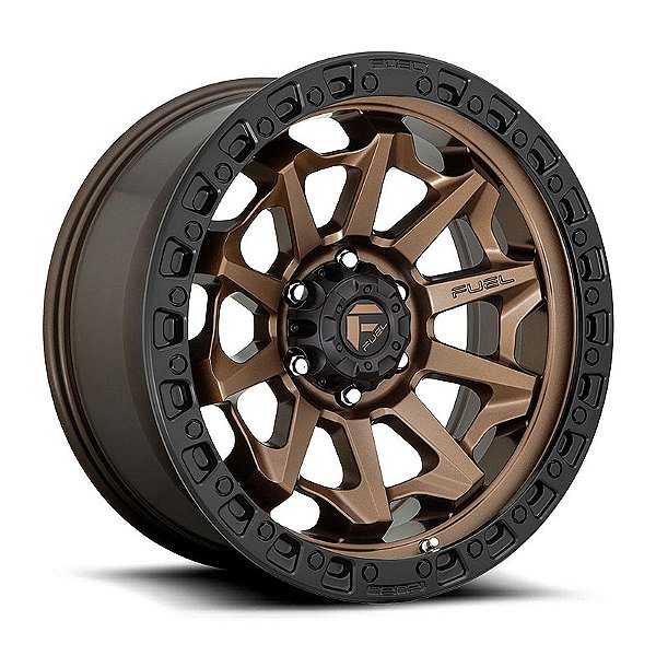 Roda Fuel Covert D696 17x9 8x165,1 +1mm  Bronze c/ Preta