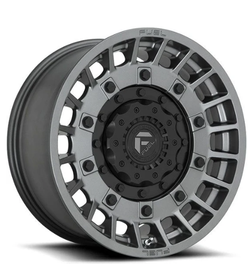 Roda Fuel Militia D726  20x10 8x165.1  -18mm   Grafite c/ Preto Fosco