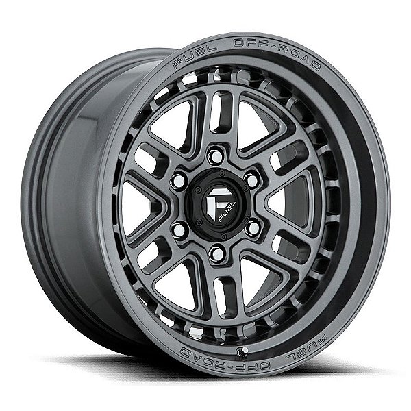 Roda Fuel Nitro D668 17x9 6x139.7 -12mm  Cinza Fosco