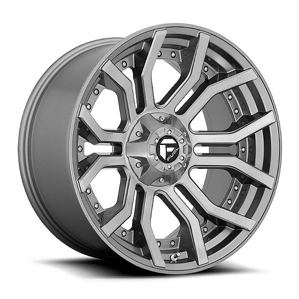 Roda Fuel Rage D713 20x9 6x135/6x139.7  +1mm  Cinza