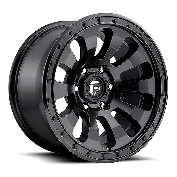 Roda Fuel Tactic D630 17x9 5x127  -12mm   Preto Fosco