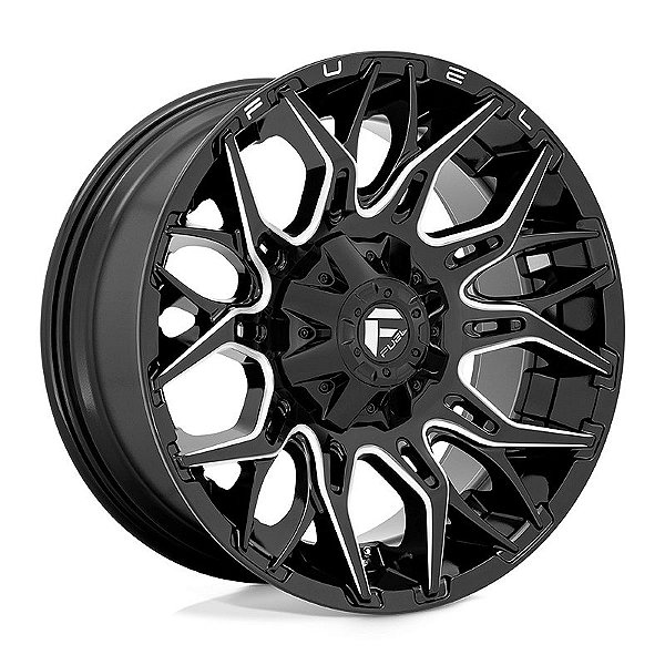 Roda Fuel Twitch D769 20x9 8x165.1 +1mm  Preto Brilhante Fresado