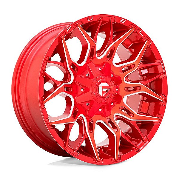Roda Fuel Twitch D771 20x9 6x135/6x139.7 +1mm  Vermelho Brilhante Fresado