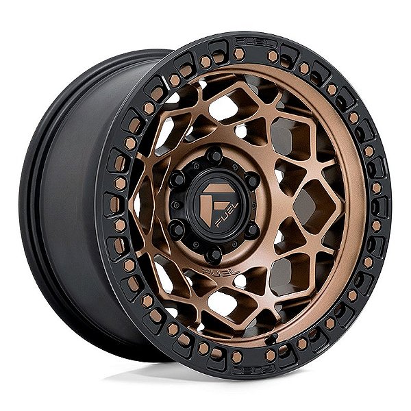 Roda Fuel Unit Fake Beadlock D785  17x9  6x139.7  +1mm  Bronze Borda Preta