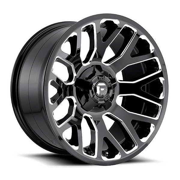 Roda Fuel Warrior D623 20x10 6x135/6x139.7 -18mm  Preto Brilhante Fresado