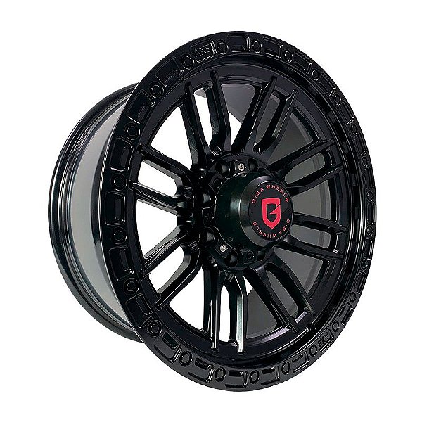Roda Gisa D2652 20x9 8x165.10  +15mm   Preta