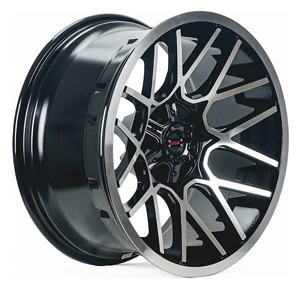 Roda Gisa D9353 20x10 6x139.7 -25mm  Prata Diamantada