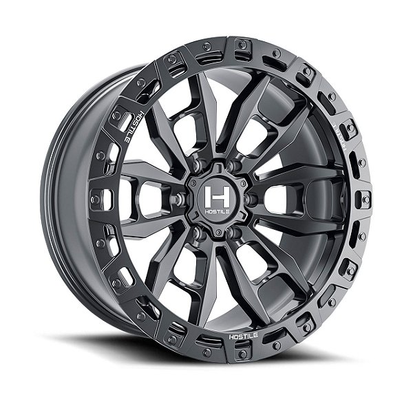 Roda Hostile Crandon H130 20x9 6x139.7 0mm Preto Fosco
