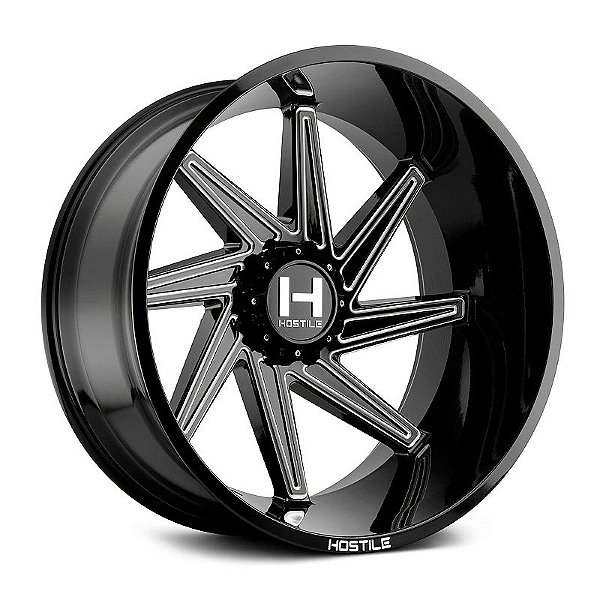 Roda Hostile Dagr H119 26x16 8x165.1  -101mm  Preto Fresado