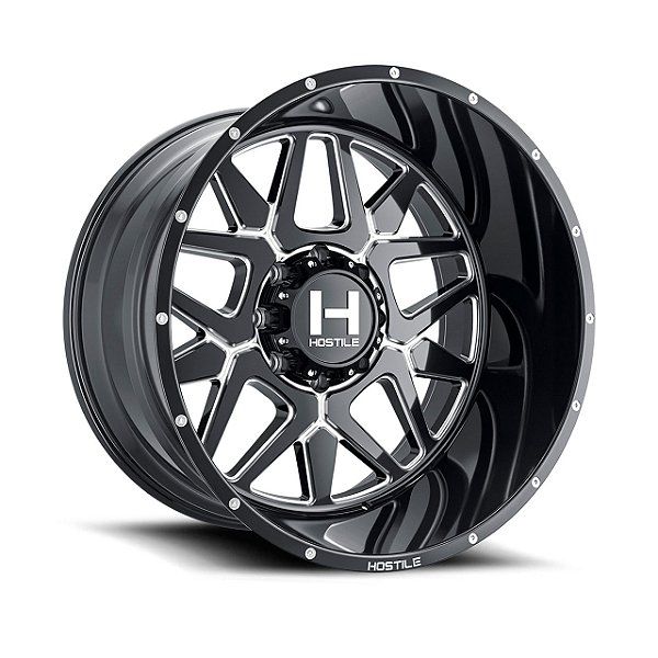 Roda Hostile Diablo H128 22x10 8x165.1 -25mm Preto Fresado